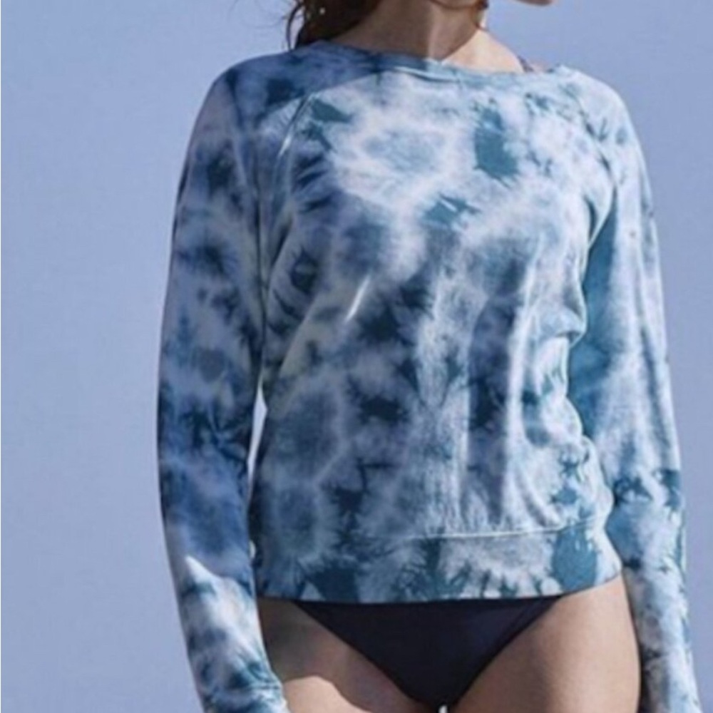 Athleta Sundown Tie-Dye Crewneck Raglan Sleeve‎ Sweatshirt. Like New.  S